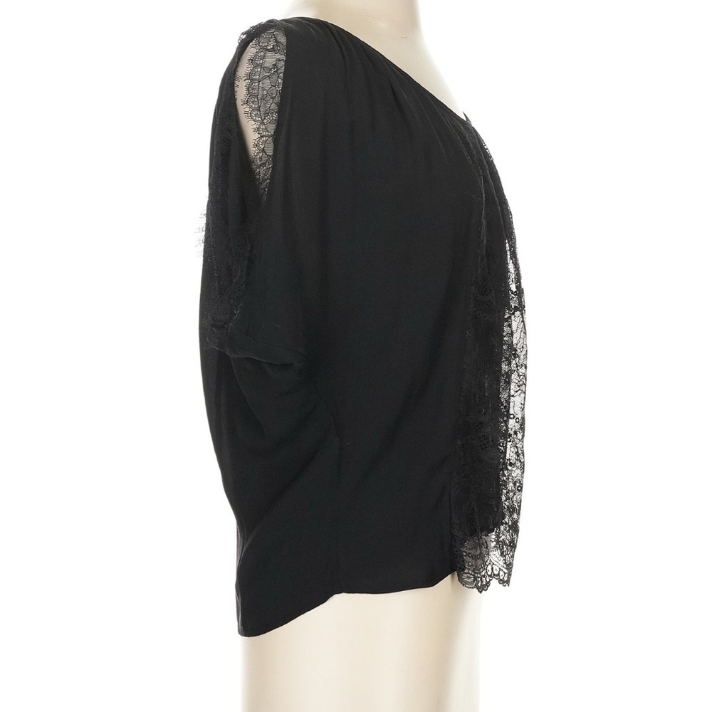 Joie Elegant Black Sheer Blouse - Picture 4 of 6